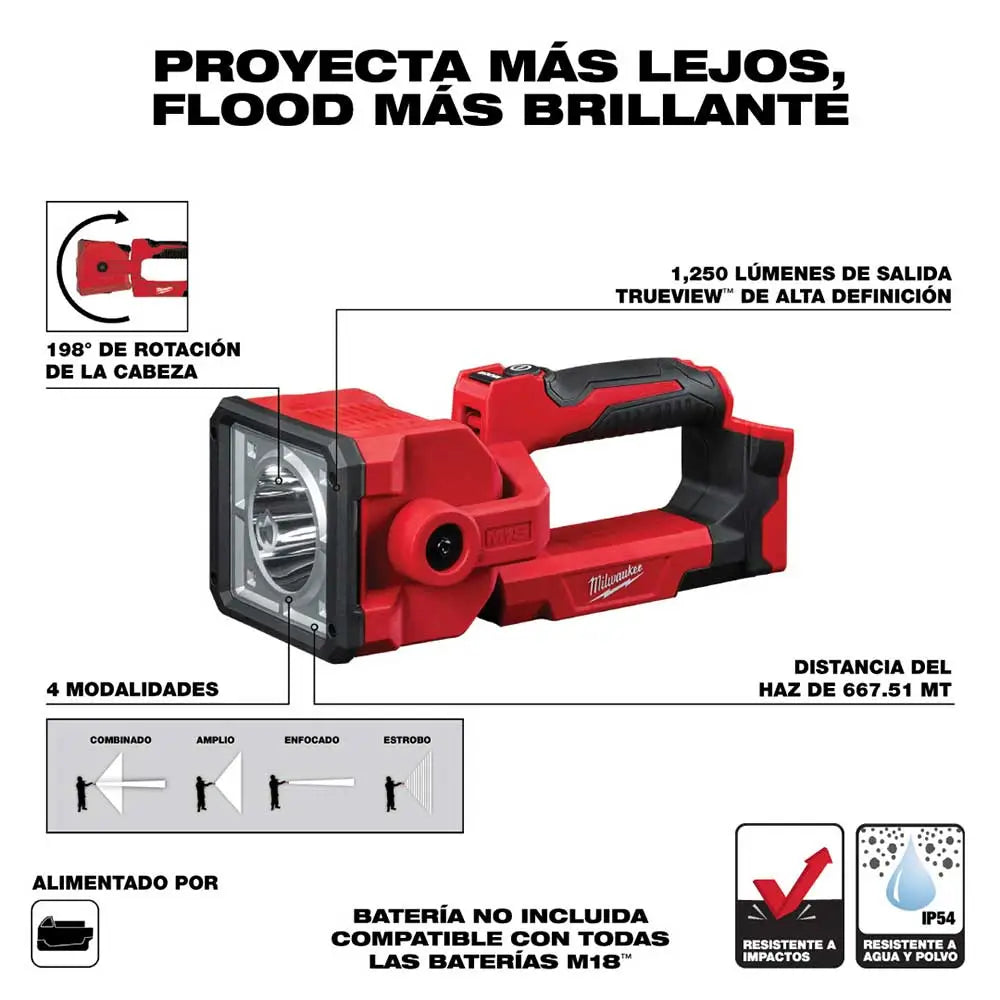 Linterna Led de trabajo Milwaukee Trueview M18