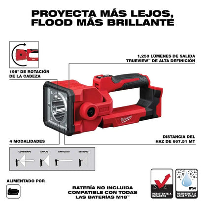 Linterna Led de trabajo Milwaukee Trueview M18