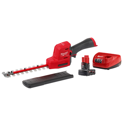 Kit de Cortasetos Milwaukee M12 FUEL con batería M12 XC 4.0 y cargador