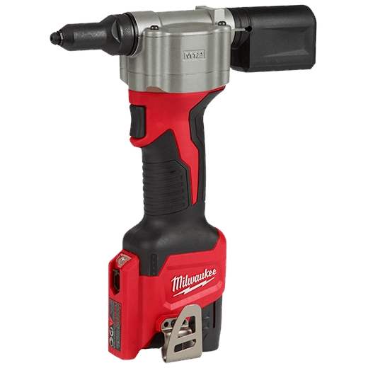 Kit de remachadora Milwaukee M12 con cargador, 2 baterías CP1.5 M12 y estuche de transporte
