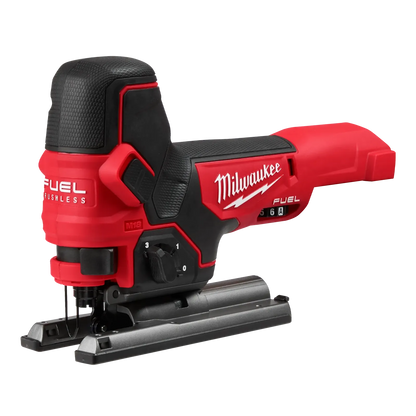 Sierra caladora con agarre cilíndrico Milwaukee M18 FUEL de velocidad variable (sin batería)