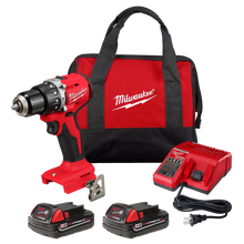 Kit de taladro percutor atornillador compacto Milwaukee M18