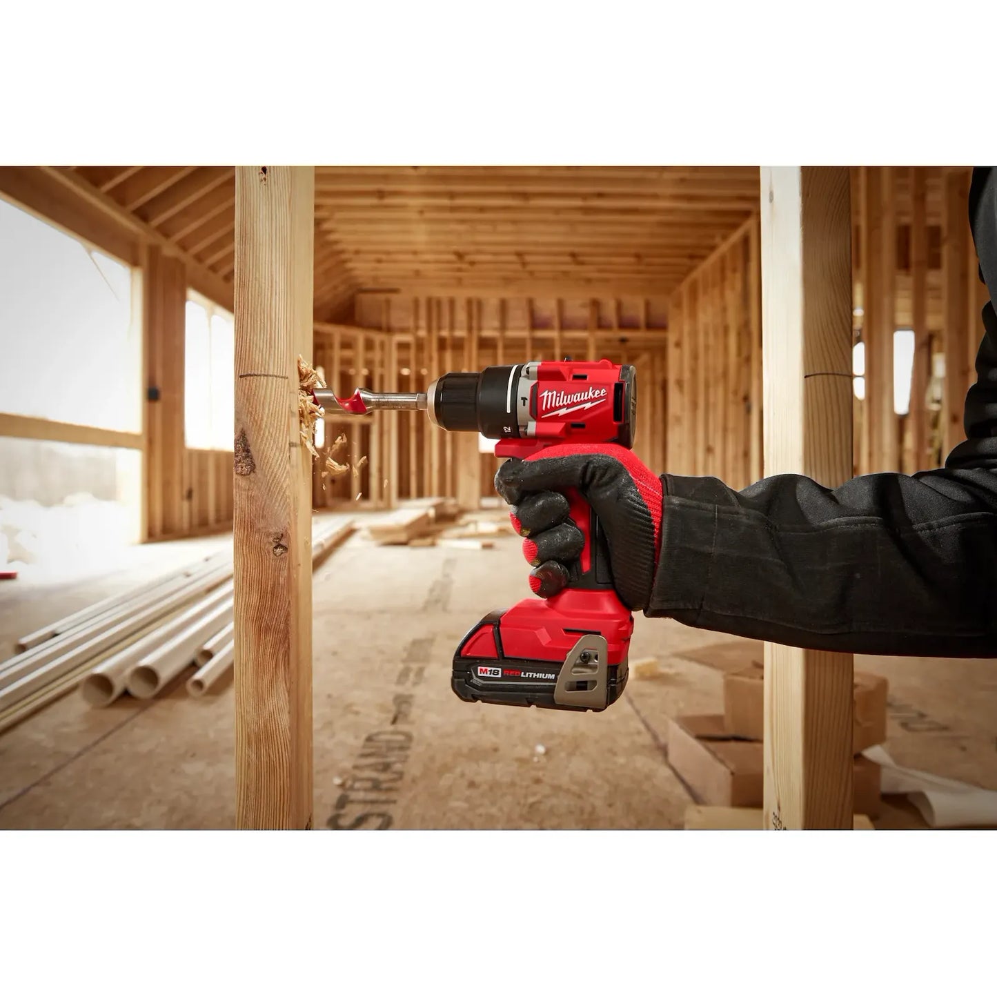 Kit de taladro percutor atornillador compacto Milwaukee M18
