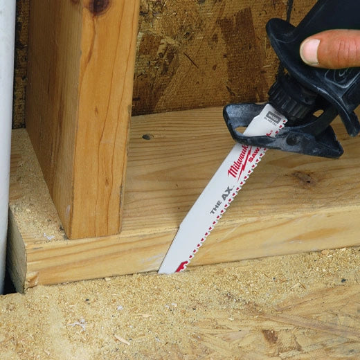 Paquete de 5 hojas de corte para madera Milwaukee Ax Sawzall de 6" - 5TPI
