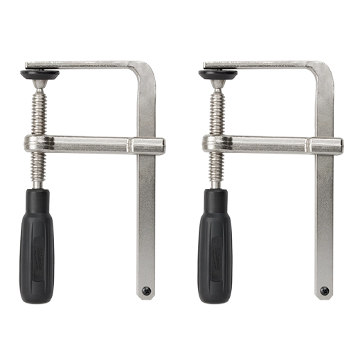 Abrazaderas para riel guía Milwaukee dos piezas