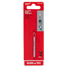 Broca para vidrio y azulejos Milwaukee de 1/4"