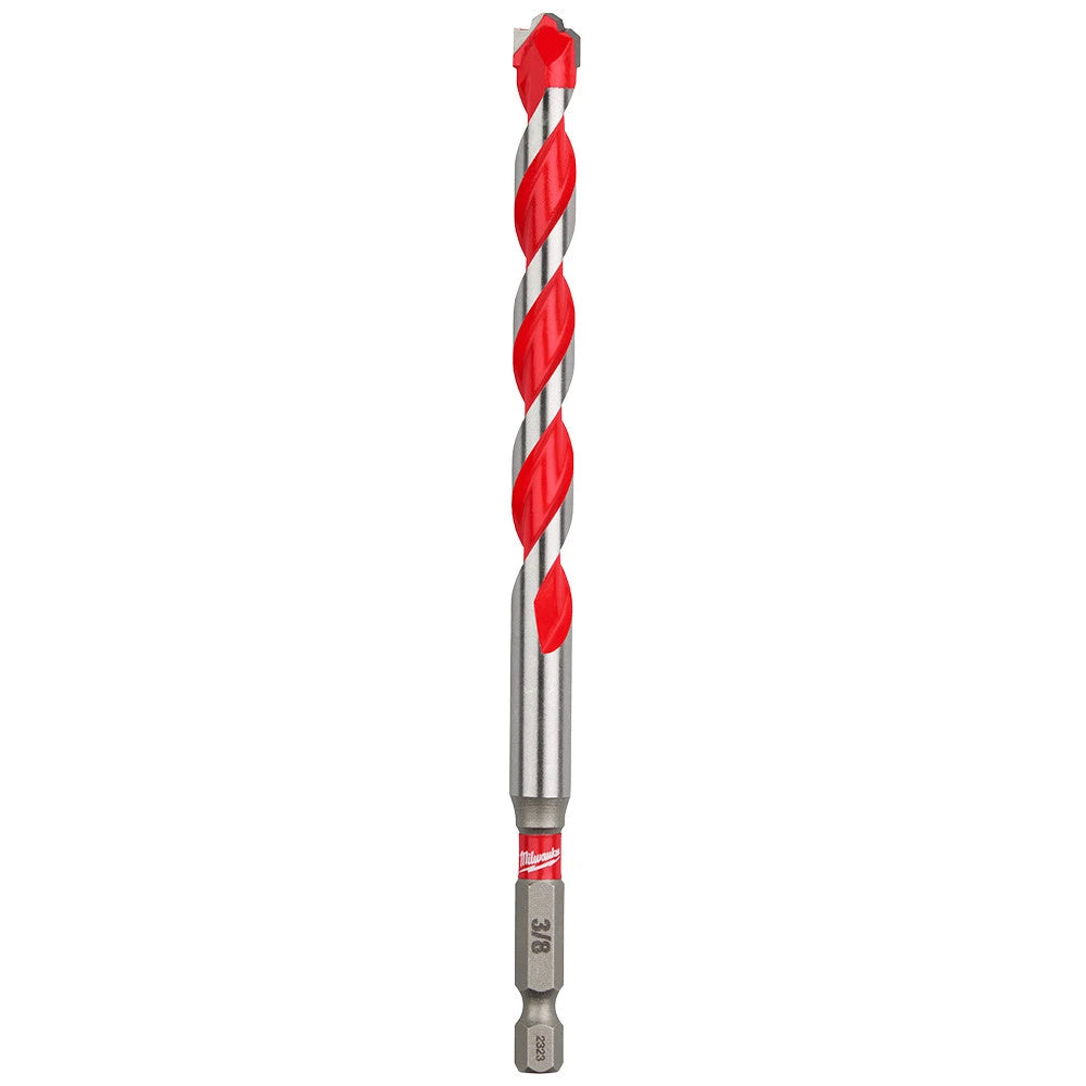 Broca de carburo para mampostería Milwaukee Shockwave de 3/8"