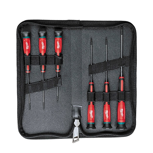 Juego de 6 destornilladores de precisión Milwaukee de punta Torx