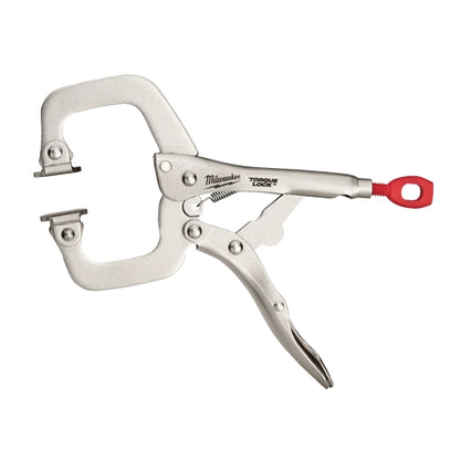 Pinzas de precisión en C Milwaukee Torque Lock de 6" con mordazas giratorias
