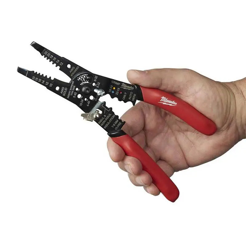 Pelacables multiuso con pinza crimpeadora Milwaukee 48-22-6579