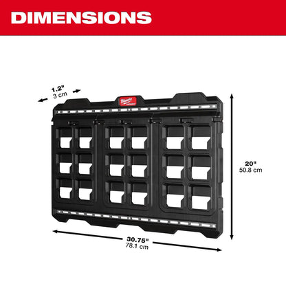 Placa grande para almacenamiento de herramientas en pared Milwaukee Packout