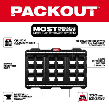 Placa grande para almacenamiento de herramientas en pared Milwaukee Packout