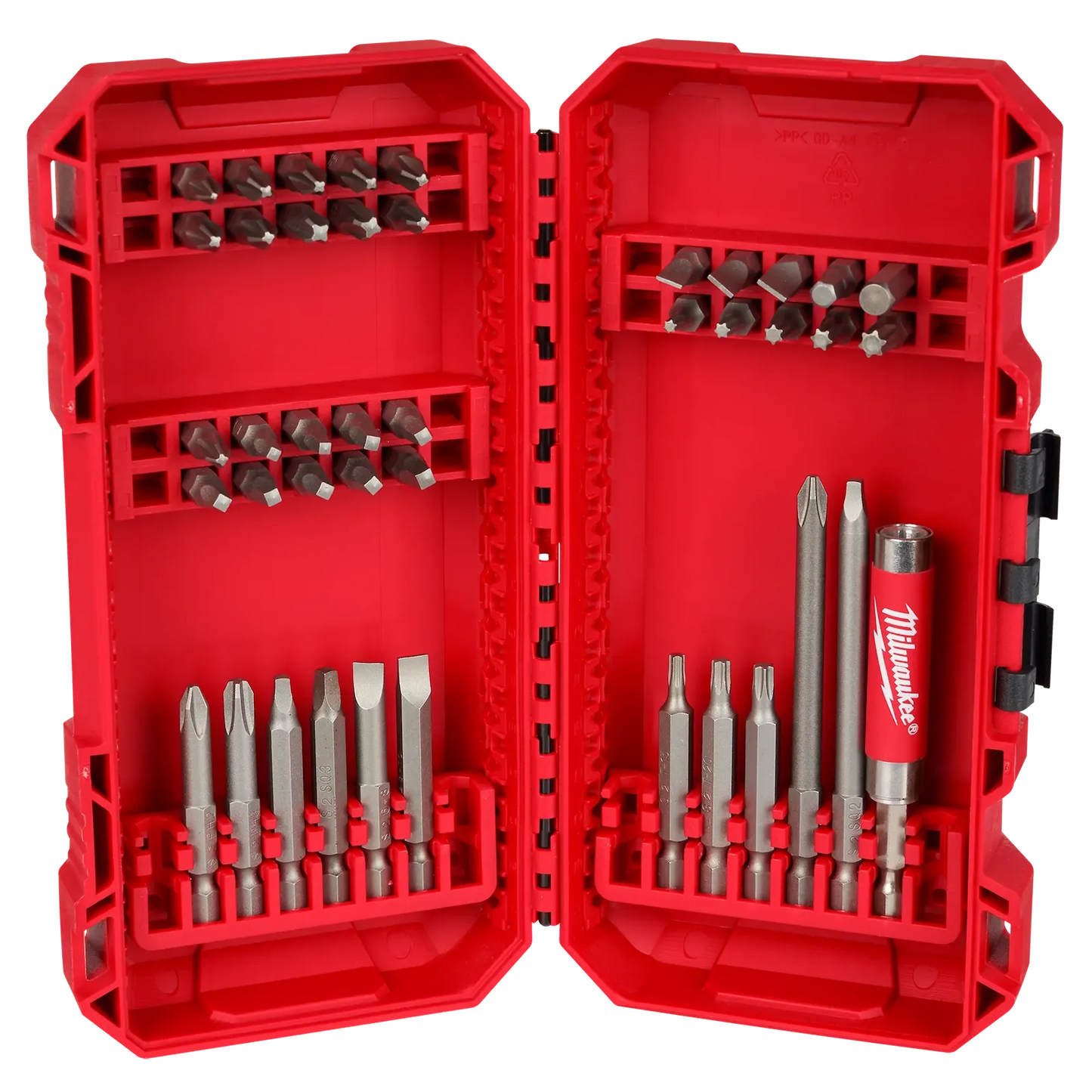 Juego de puntas hex para destornillador Milwaukee Packout de 42 piezas