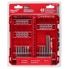 Juego de puntas hex para destornillador Milwaukee Packout de 42 piezas