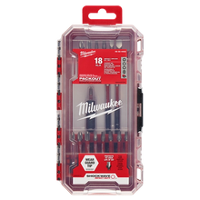 Juego de puntas Milwaukee Shockwave de 18 piezas
