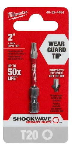 Punta Torx T20 Milwaukee Shockwave de 2"