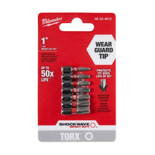 Juego de 7 puntas Torx de 1" Milwaukee Shockwave Impact Duty