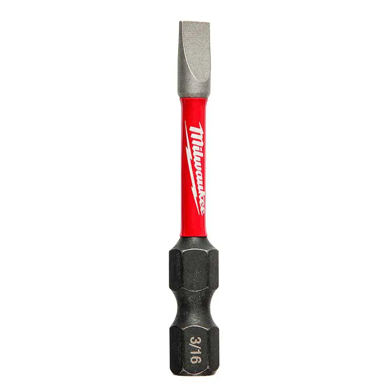 Punta plana Milwaukee Shockwave de 3/16"