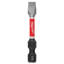 Punta plana Milwaukee Shockwave de 1/4"