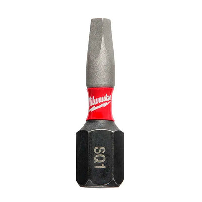 Punta cuadrada #1 Milwaukee Shockwave de 1"