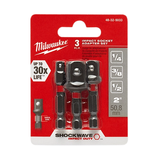 Juego de adaptadores para dados hexagonal Milwaukee