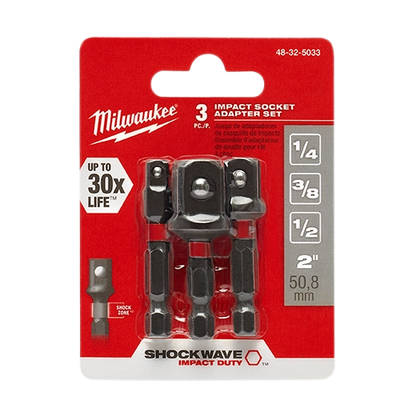 Juego de adaptadores para dados hexagonal Milwaukee