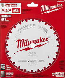 Disco de corte para madera Milwaukee de 24 dientes 6-1/2"