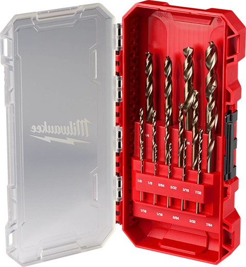 Juego de brocas multimateriales Red Helix Milwaukee Packout de 15 piezas