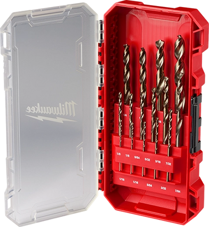 Juego de brocas multimateriales Red Helix Milwaukee Packout de 15 piezas