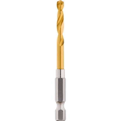 Broca hex de titanio multimateriales Milwaukee Shockwave de 3/16"