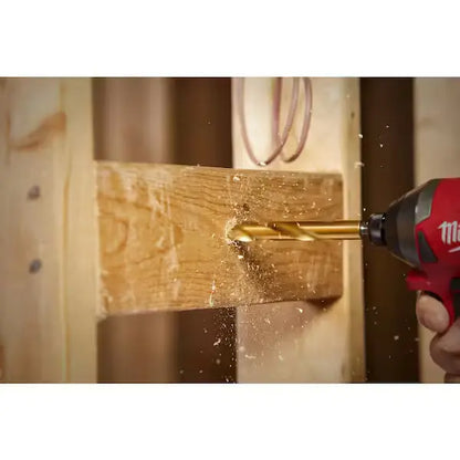 Broca hex de titanio multimateriales Milwaukee Shockwave de 9/32"