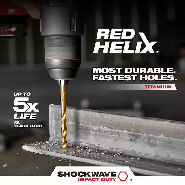 Broca de titanio multimateriales Milwaukee Shockwave de 7/16"
