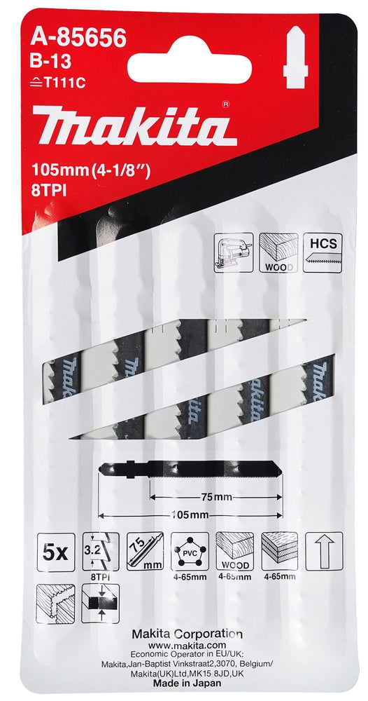 Hojas sierra para caladora Makita B-13 8TPI