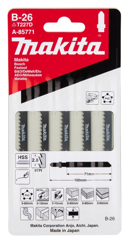 Hojas sierra para calar Makita B-26 9TPI