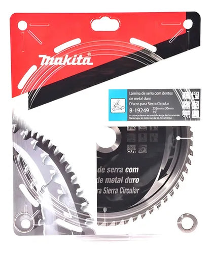 Disco para corte de madera Makita de 10" 60 dientes