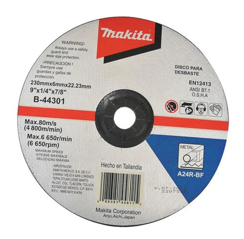 Disco de desbaste para metal Makita de 9"