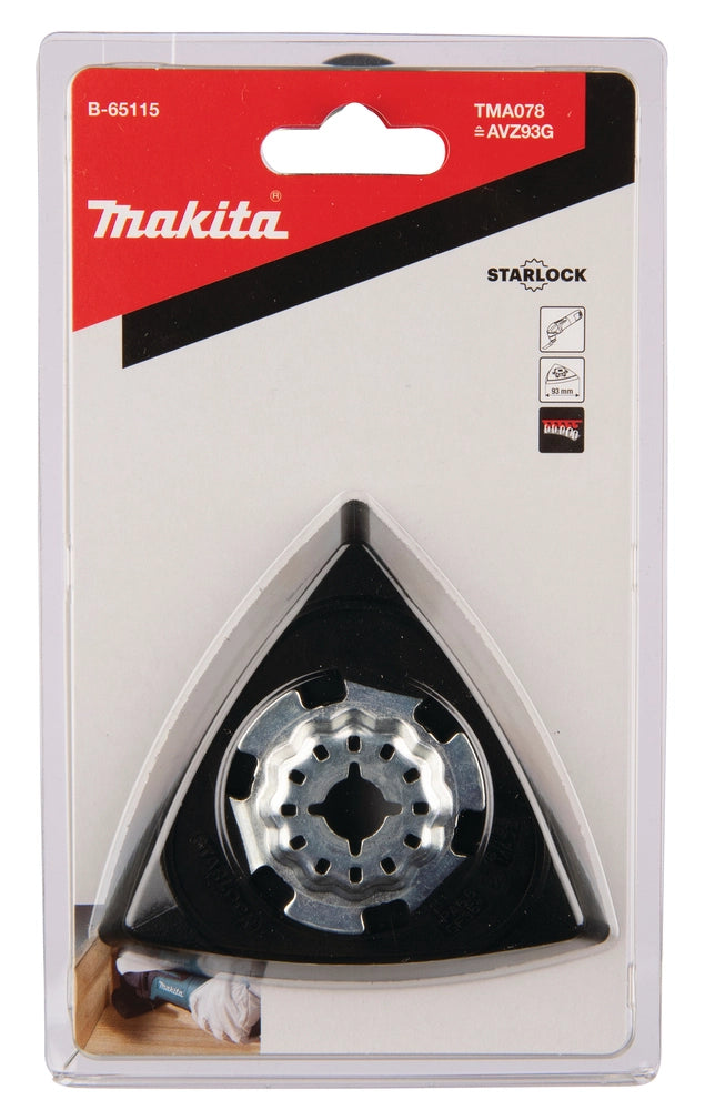 Plato de lija velcro Makita Starlock 93 mm