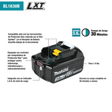 Batería Makita LXT Litio‑Ion de 18V 3.0Ah