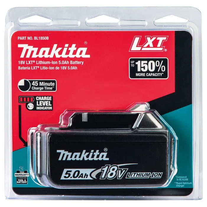 Batería Makita LXT Litio‑Ion de 18V 5.0Ah