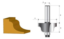 Fresa romana con balero Makita de 1/4"