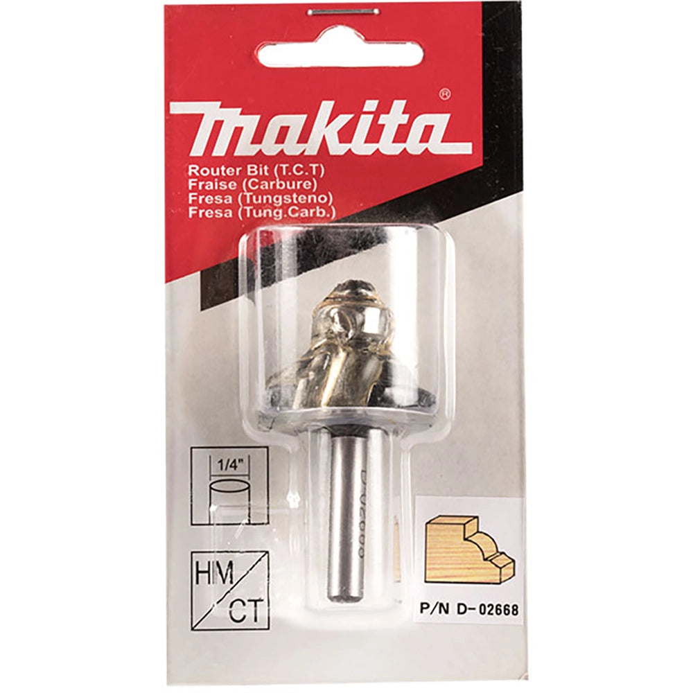 Fresa de borde clásico Makita de 1/4"