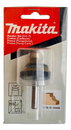 Fresa de moldura clásica Makita de 1/4"