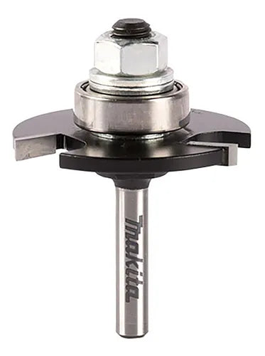 Fresa ranuradora de 1/4" Makita de 3 filos y balero