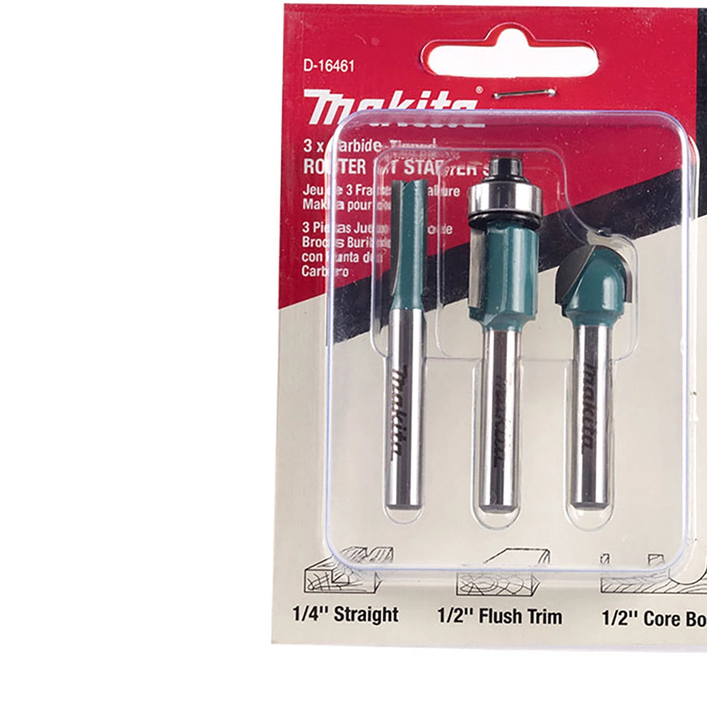 Juego de fresas para router Makita D-16461