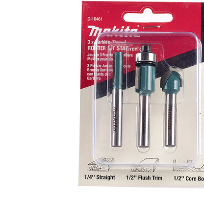 Juego de fresas para router Makita D-16461