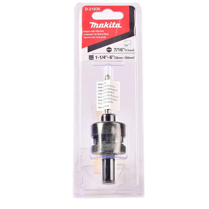 Adaptador hex Makita para brocas sierras de 1-1/4" a 6"