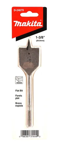 Broca espada para madera Makita de 1-3/8"