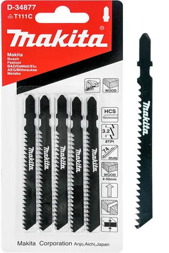 Hojas sierra para caladora Makita HCS 8TPI 5 piezas