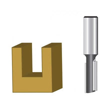 Fresa recta para acanalar con rodamiento Makita de 1/4"