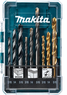 Juego Makita de 9 brocas para diversos materiales